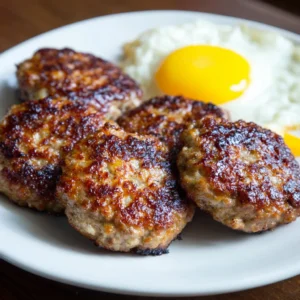Low sodium breakfast sausage patties