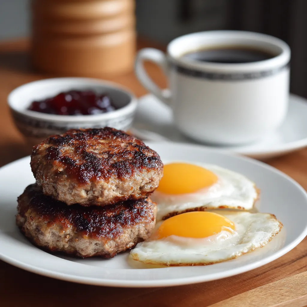 Low sodium breakfast sausage patties 
