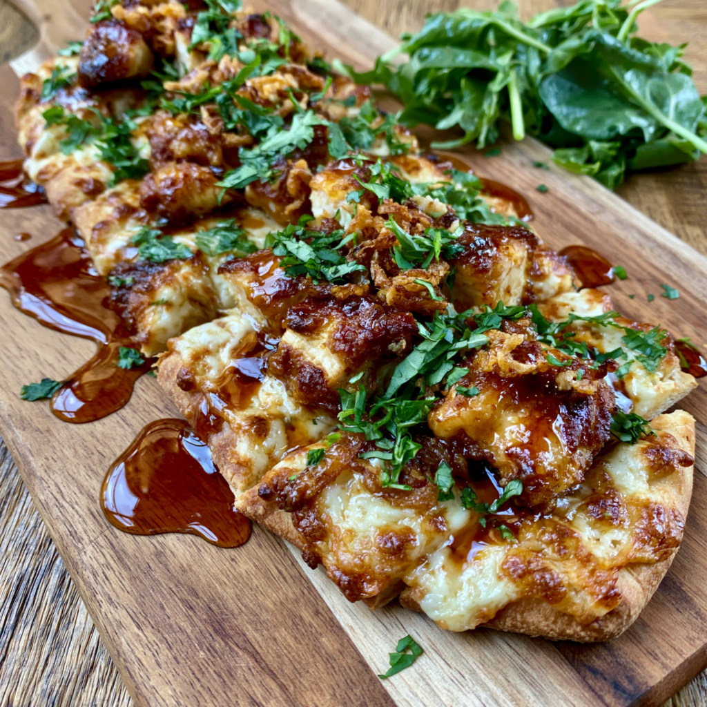 Hot Honey Chicken Flatbread Pizza Recipe