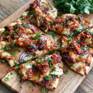 Hot Honey Chicken Flatbread Pizza Recipe