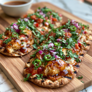 Hot Honey Chicken Flatbread Pizza Recipe