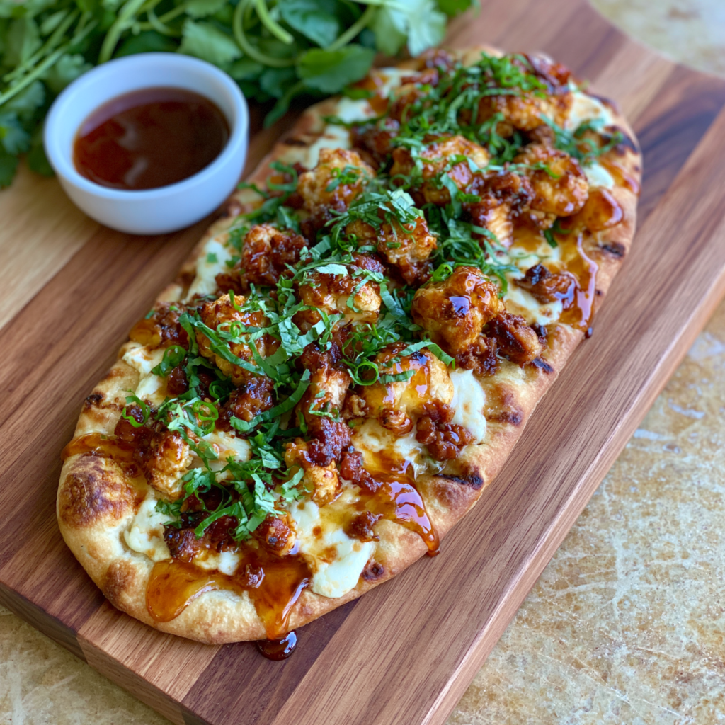 Hot Honey Chicken Flatbread Pizza Recipe
