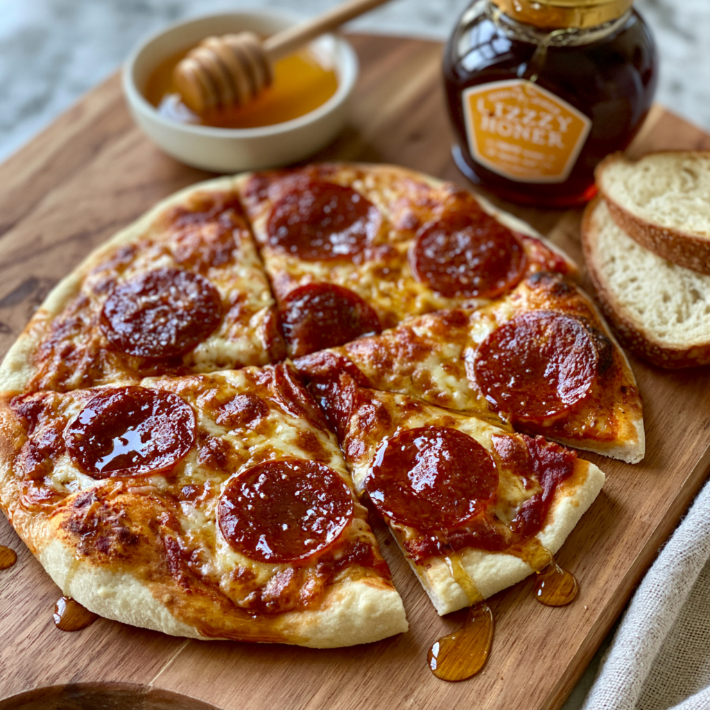 Hot honey pepperoni pizza recipe