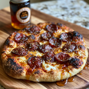 Hot honey pepperoni pizza recipe
