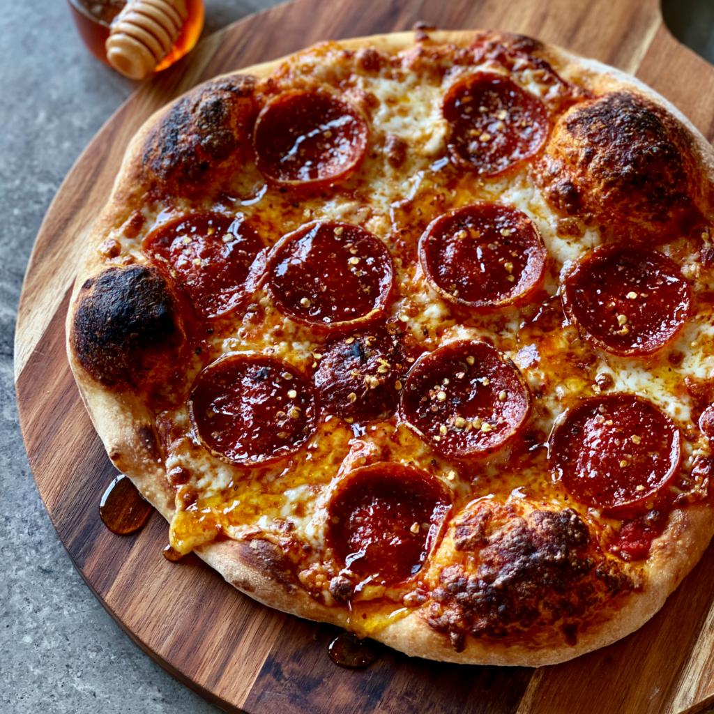 Pepperoni Pizza with Hot Honey