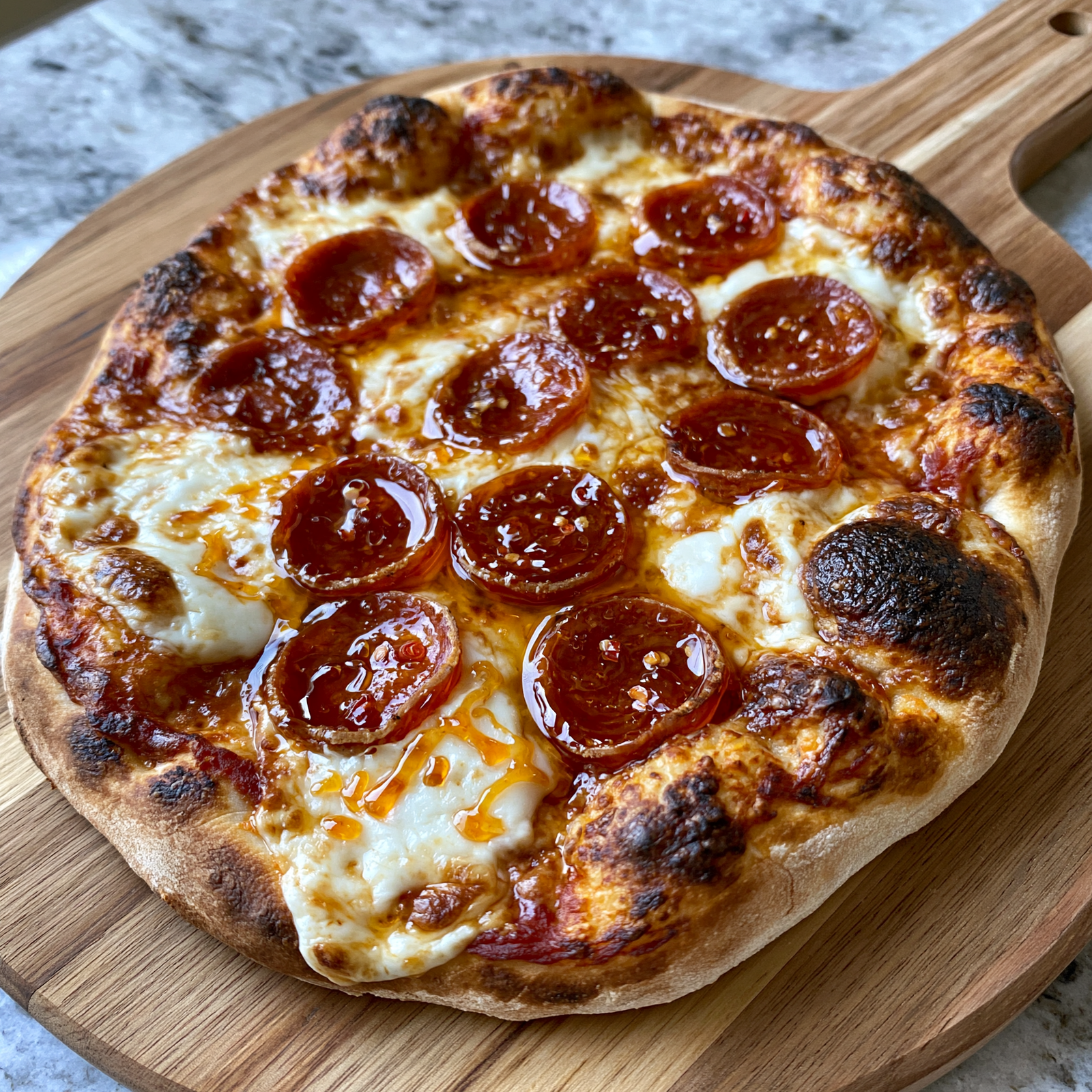 Pepperoni Pizza with Hot Honey