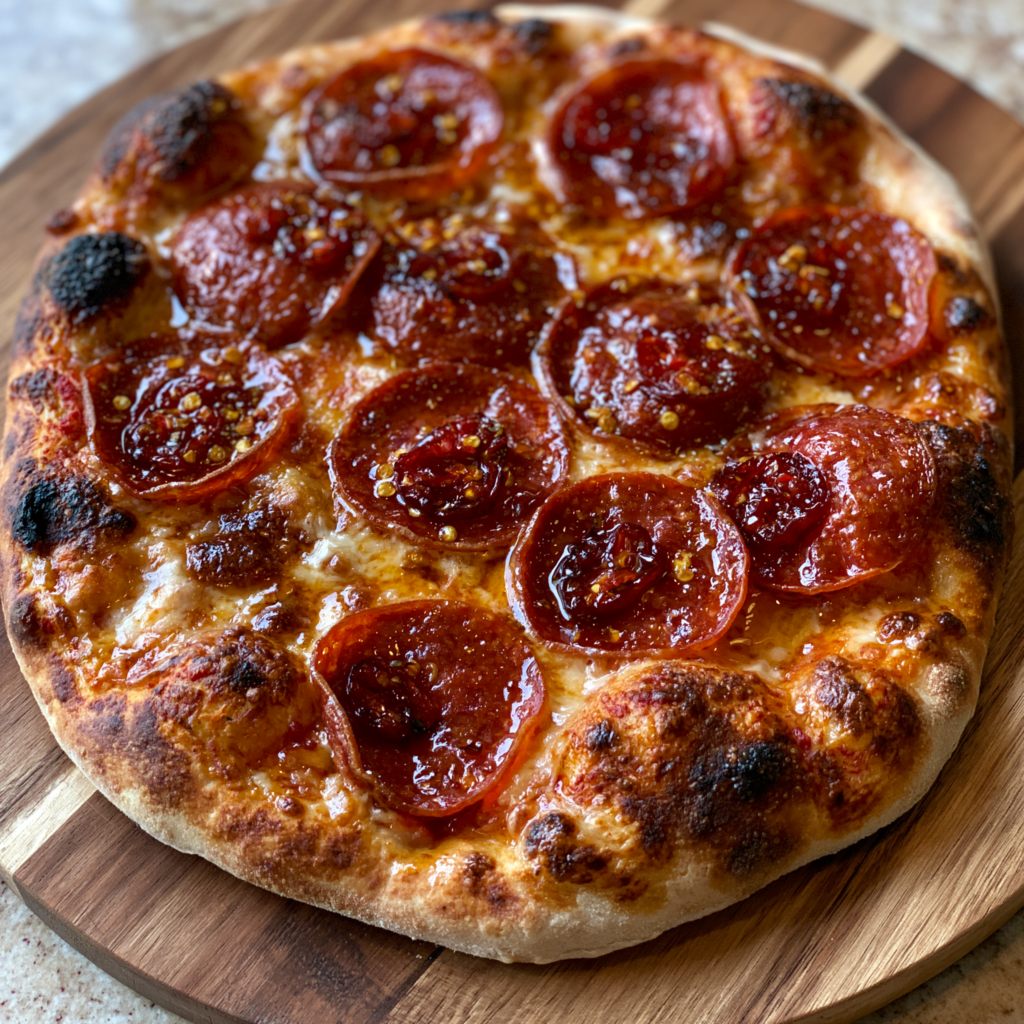 Pepperoni Pizza with Hot Honey