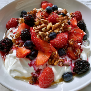 Greek Yogurt with Berries and Nuts