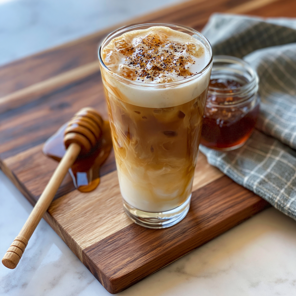 iced honey vanilla latte recipe