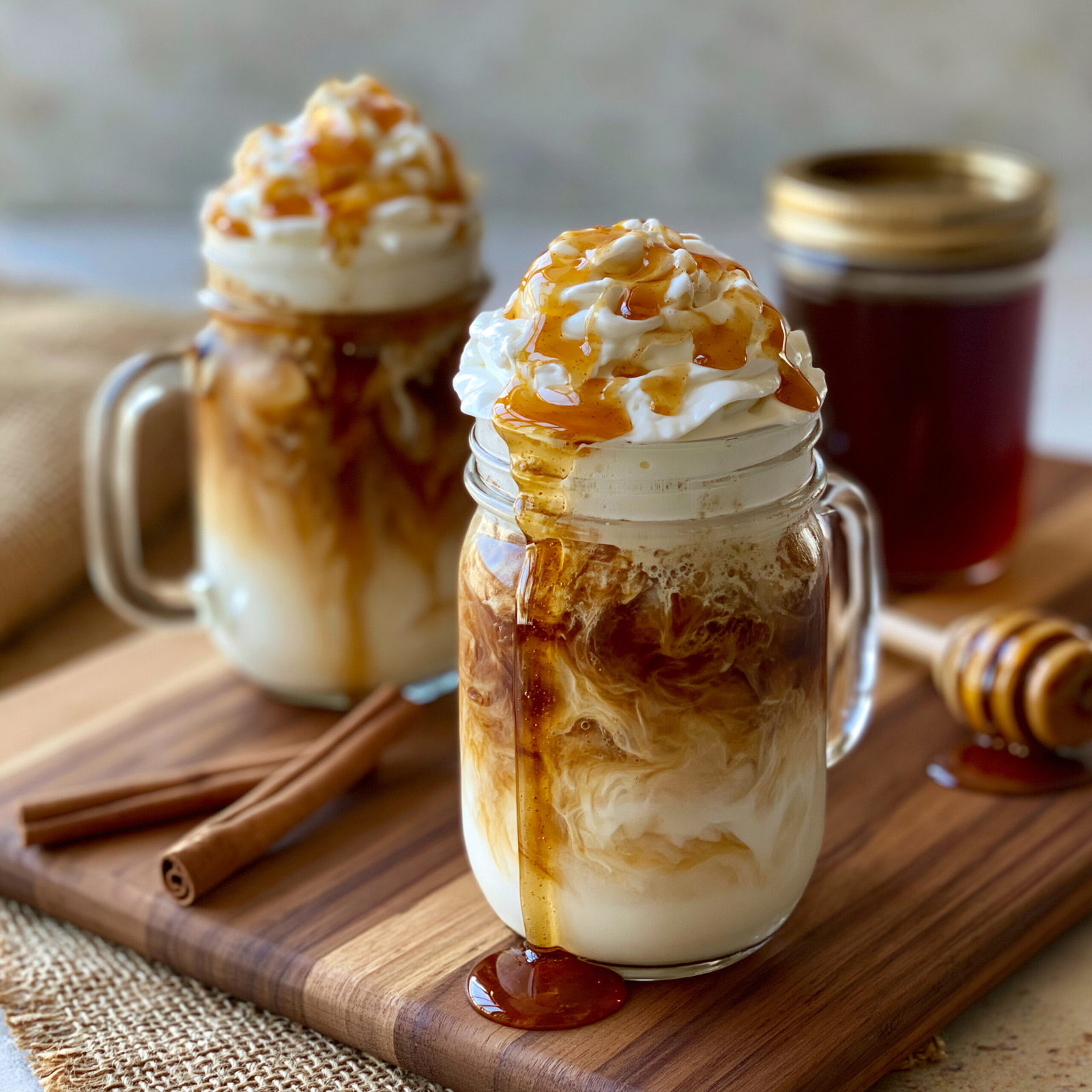 iced honey vanilla latte recipe