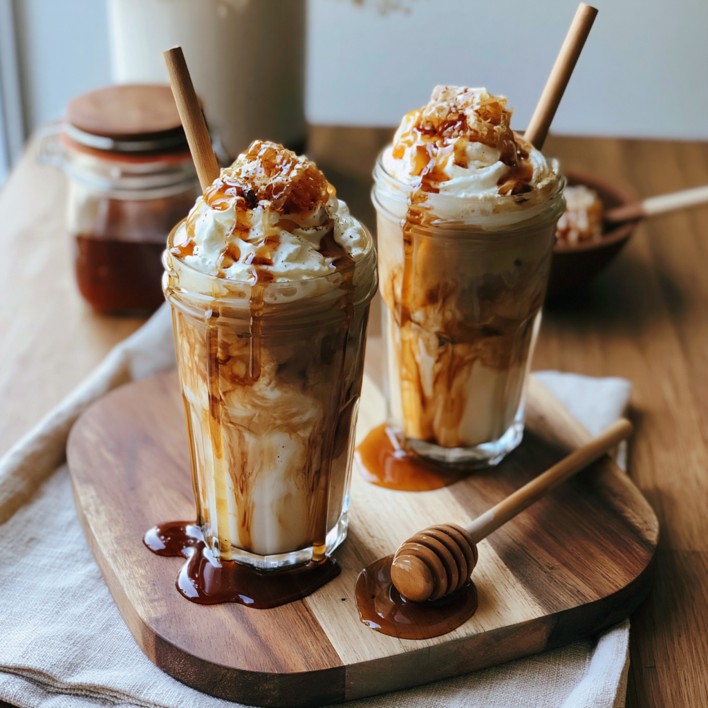 iced honey vanilla latte recipe