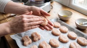 Freeze to Set: Arrange the shaped patties on a baking sheet lined with parchment paper. Place them in the freezer for 20 to 30 minutes until firm and easy to handle.