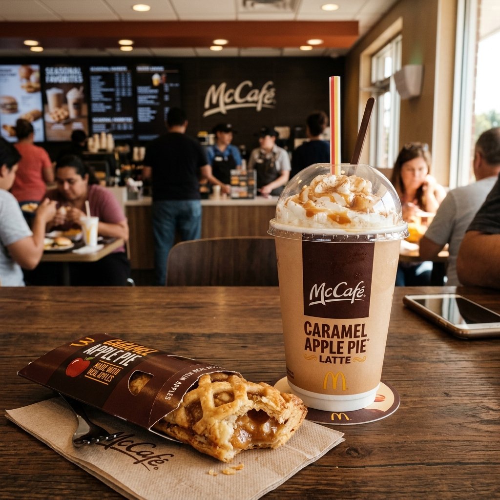 mcdonalds caramel apple pie coffee