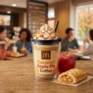 mcdonalds caramel apple pie coffee