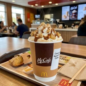 mcdonalds caramel apple pie coffee