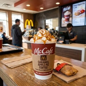 mcdonalds caramel apple pie coffee