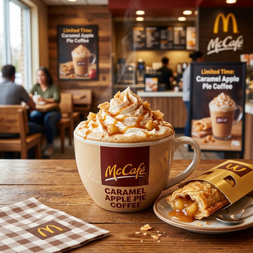 mcdonalds caramel apple pie coffee