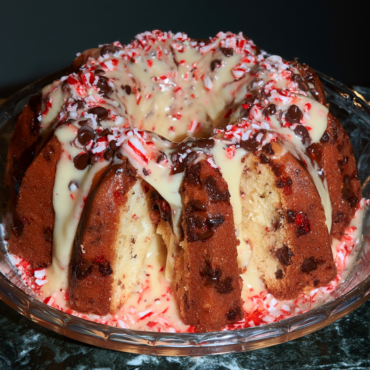 Peppermint Chocolate Chip Bundt Cake