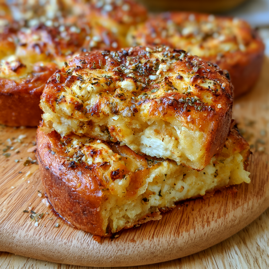Crispy Pan Feta Bread
