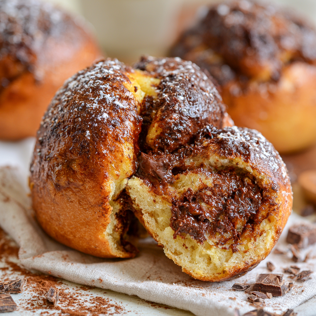 Easy Chocolate Buns Recipe (Ultra Soft & Gooey)