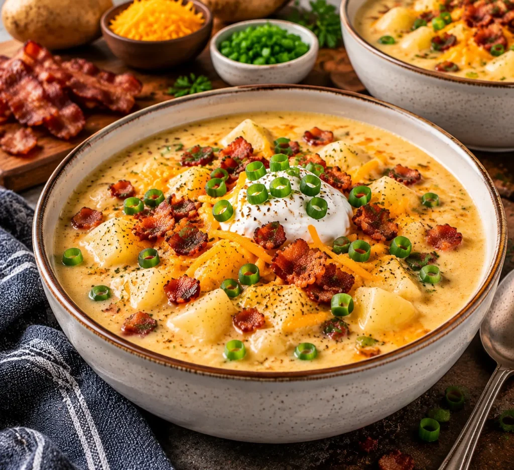 Crockpot Loaded Potato Soup Recipe