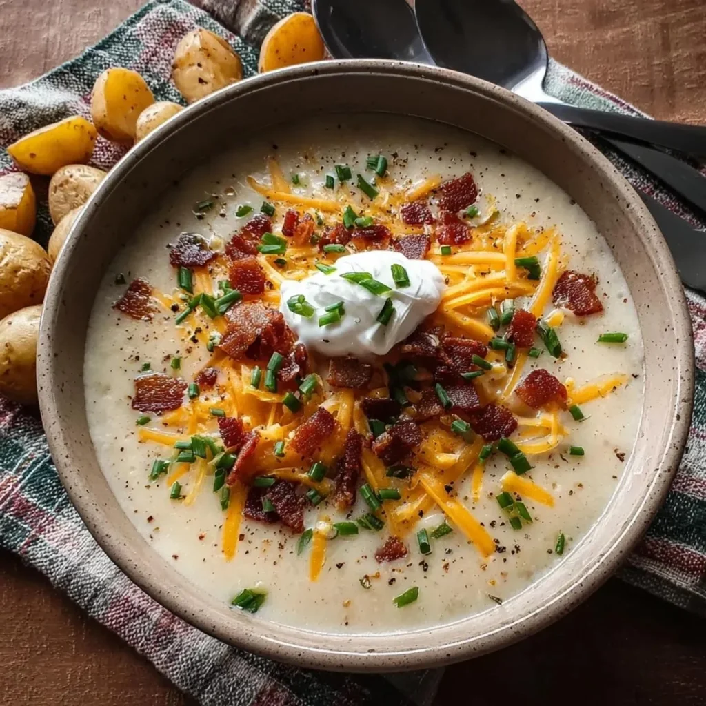 Crockpot Loaded Potato Soup Recipe
