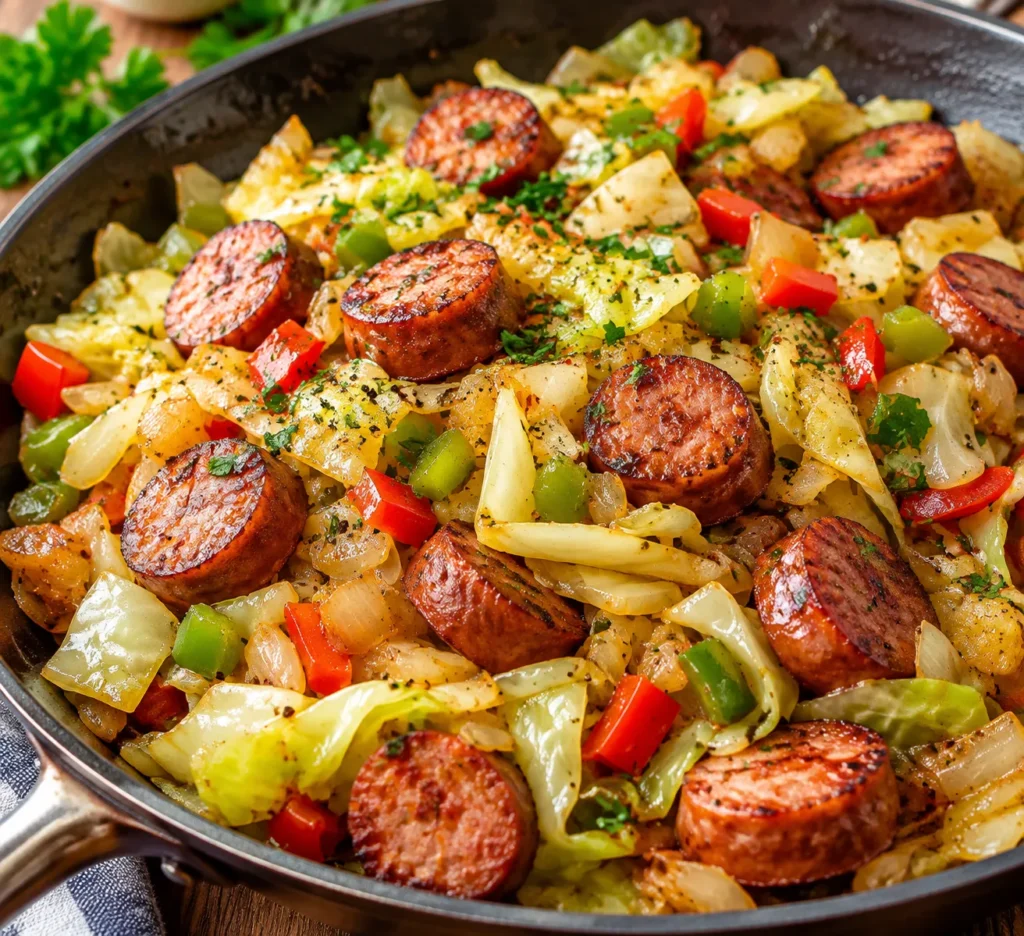 Dirty Cabbage Recipe with Sausage (One Pan, Low Carb)