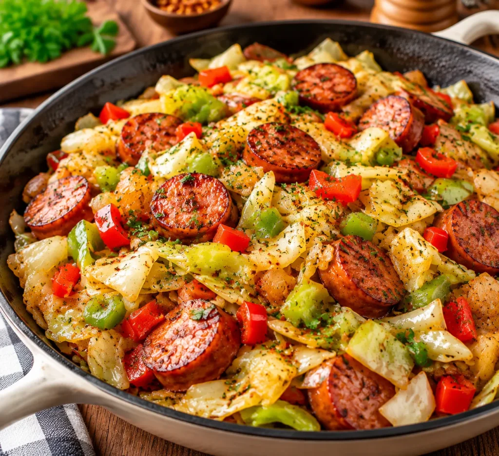 Dirty Cabbage Recipe with Sausage (One Pan, Low Carb)