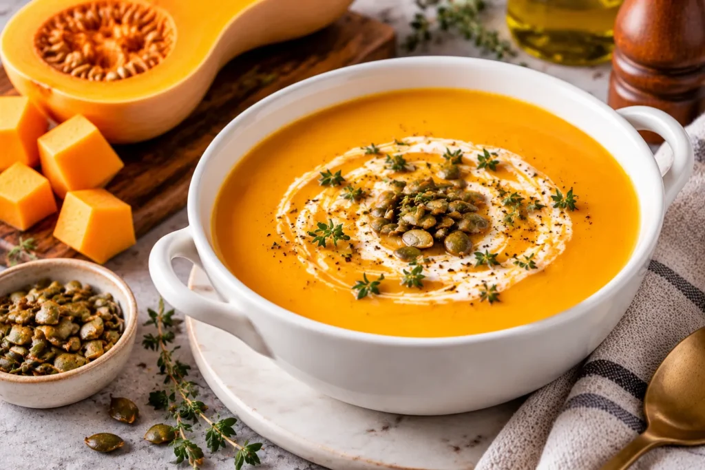 Easy Roasted Butternut Squash Soup Recipe