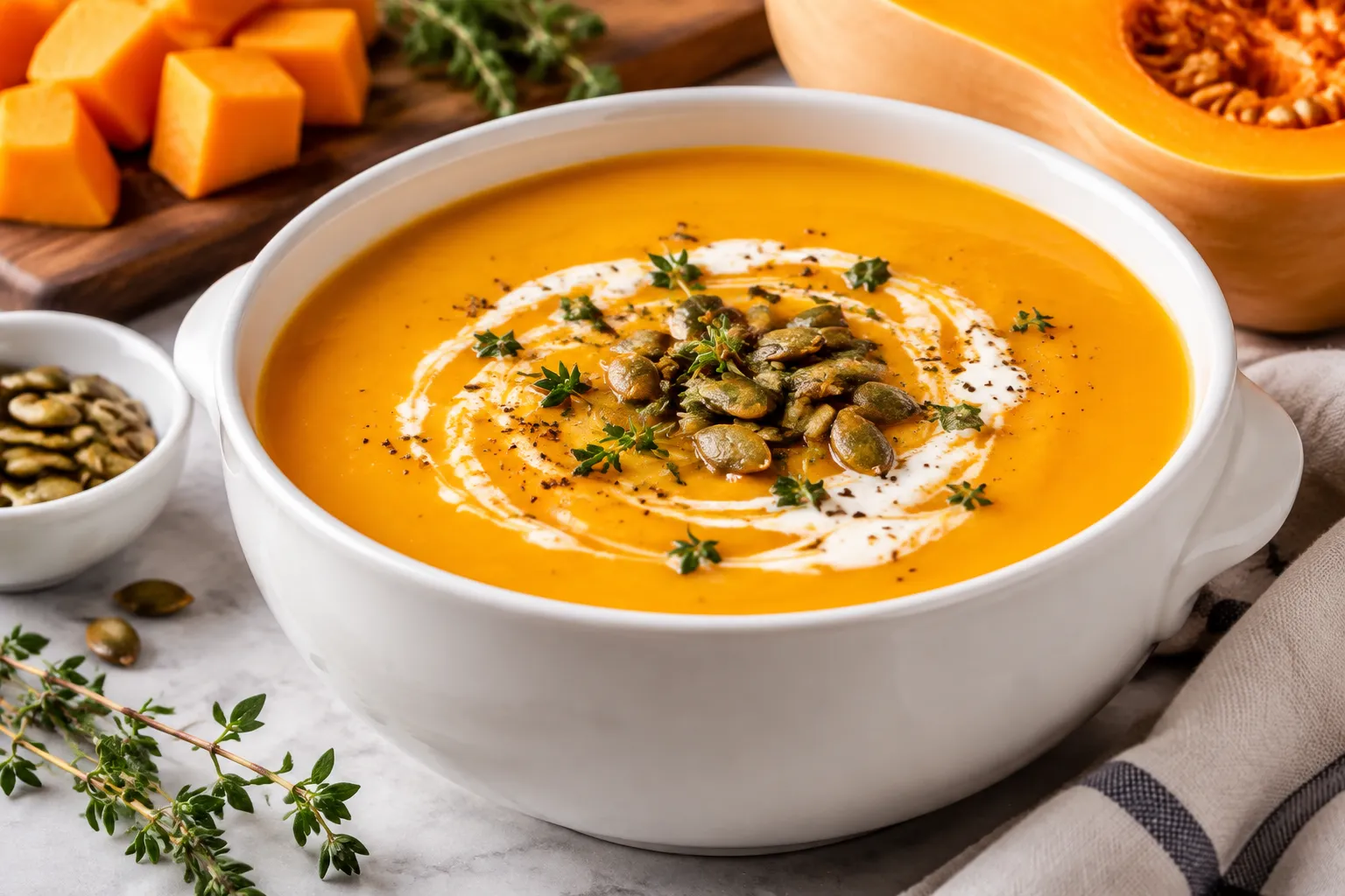 Easy Roasted Butternut Squash Soup Recipe